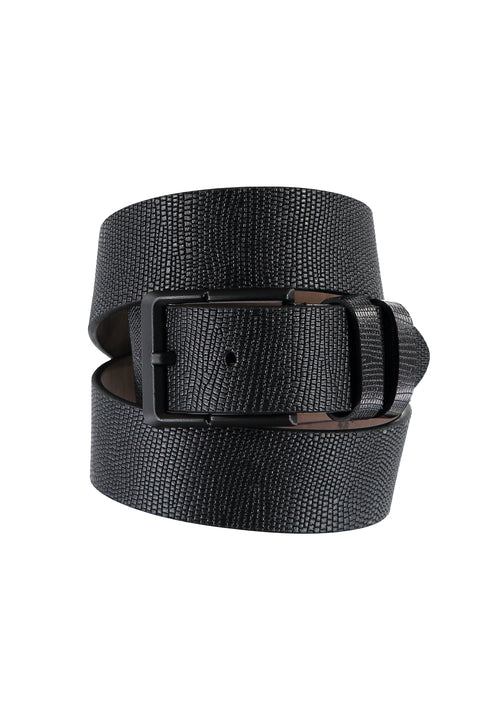 Black Sport Leather Belt