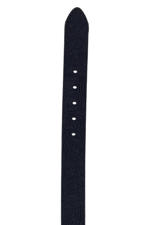 Dark Navy Leather Sport Belt