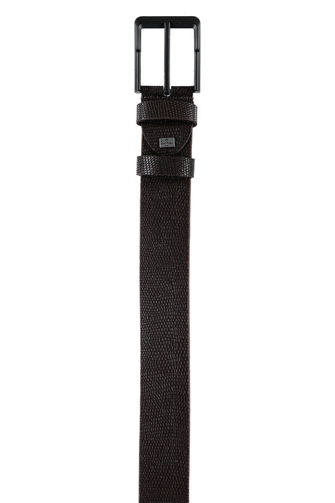 Dark Brown Sport Leather Belt