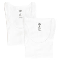 White 2-Piece Cotton Athletic Tank Top Set
