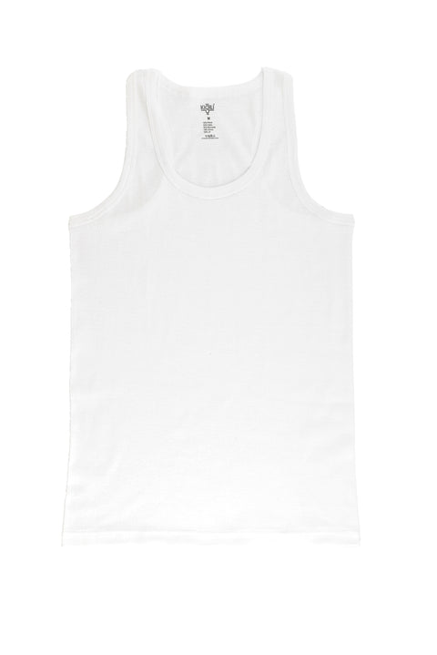 White 2-Piece Cotton Athletic Tank Top Set