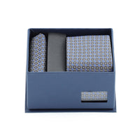 Medium Grey 2-Piece Tie & Pocket Square Set