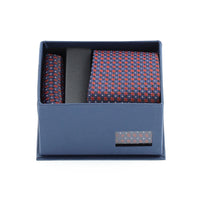Medium Navy Blue 2-Piece Tie and Pocket Square Set
