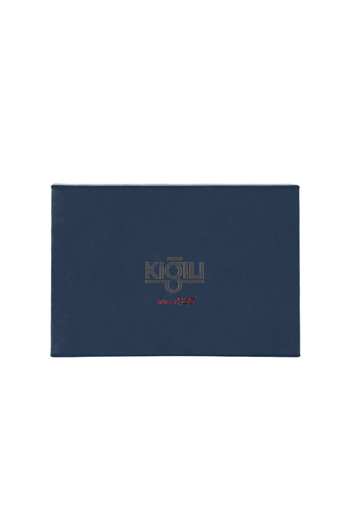Dark Navy Blue 3-Piece Tie, Pocket Square, and Leather Bracelet Set