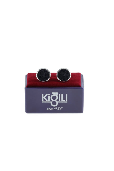 Medium Navy Cufflinks