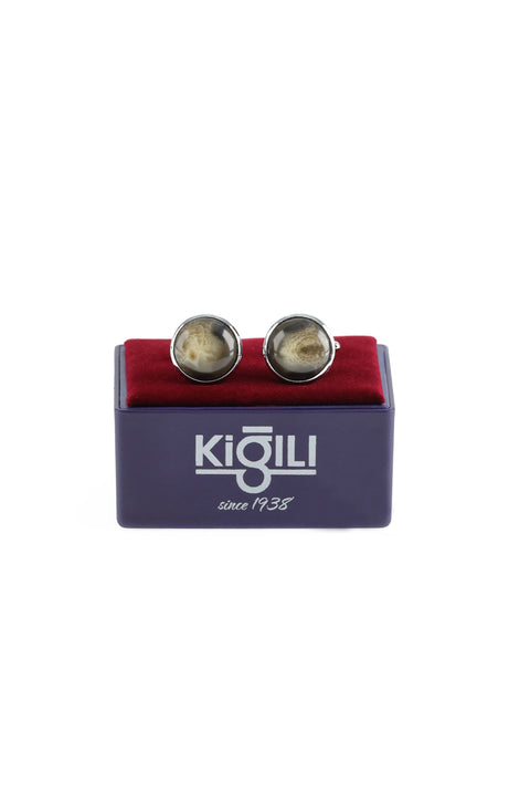 Medium Brown Stone Cufflinks