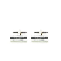 Metallic Gray Cufflinks