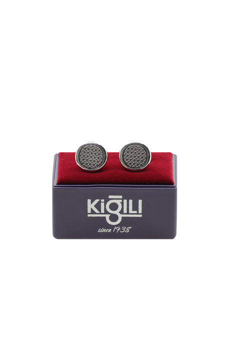 Metallic Gray Cufflinks