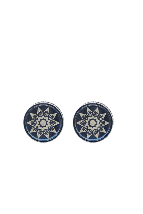 Medium Navy Cufflinks