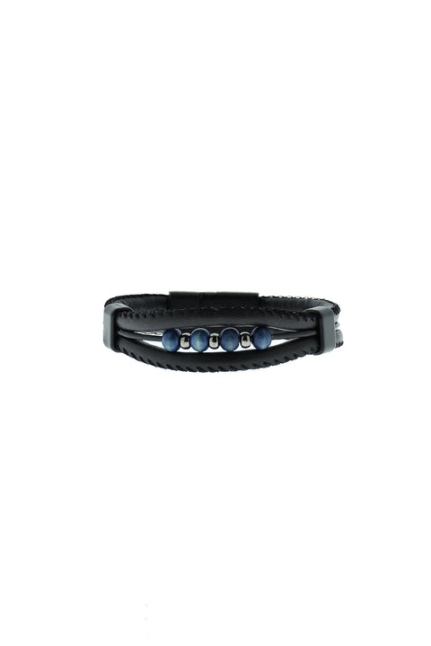 Black Leather Bracelet