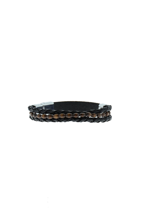 Dark Brown Leather Bracelet