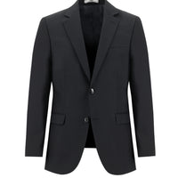 Black 4-Drop Relaxed Fit Suit