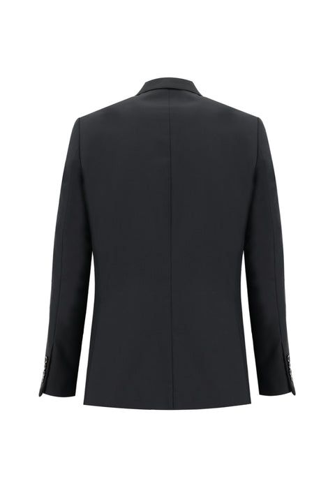 Black 4-Drop Relaxed Fit Suit