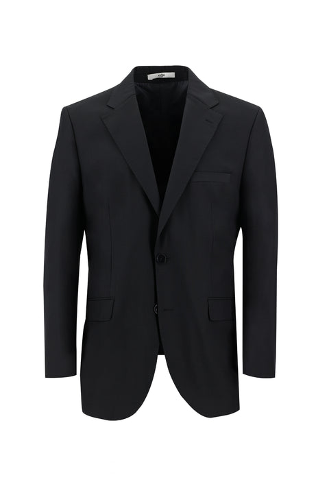 Dark Black 4-Drop Relaxed Fit Suit