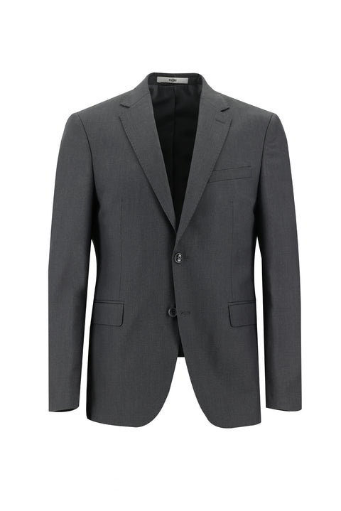 Orta Füme 7 Drop Slim Fit Dar Kesim Takım Elbise