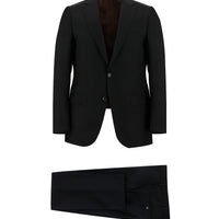 Siyah 4 Drop Relaxed Fit Rahat Kesim Takım Elbise