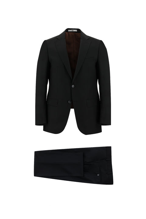 Siyah 6 Drop Regular Fit Standart Kesim Takım Elbise