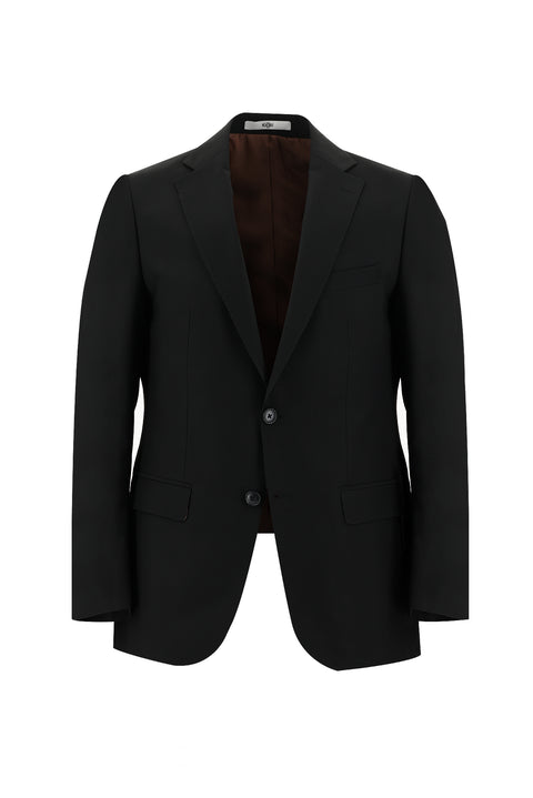 Siyah 4 Drop Relaxed Fit Rahat Kesim Takım Elbise