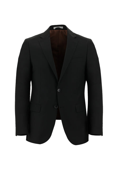 Dark Black 4-Drop Relaxed Fit Suit
