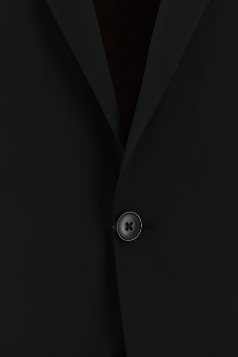 Dark Black 6 Drop Regular Fit Standard Cut Suit