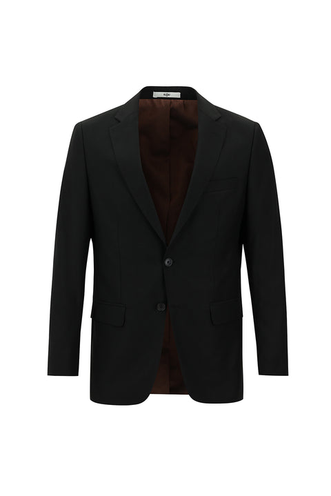 Black 6-Drop Regular Fit Standard Cut Suit