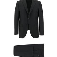 Black 4-Drop Relaxed Fit Suit