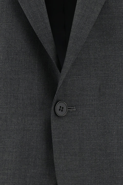 Orta Füme 7 Drop Slim Fit Dar Kesim Takım Elbise