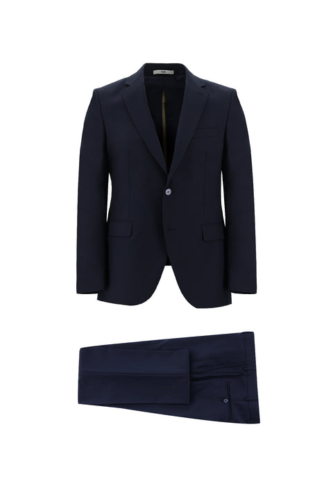 Dark Navy 4-Drop Relaxed Fit Suit