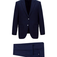 Light Navy Blue 4-Drop Relaxed Fit Suit