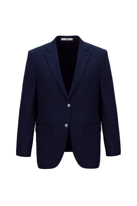 Light Navy Blue 4-Drop Relaxed Fit Suit