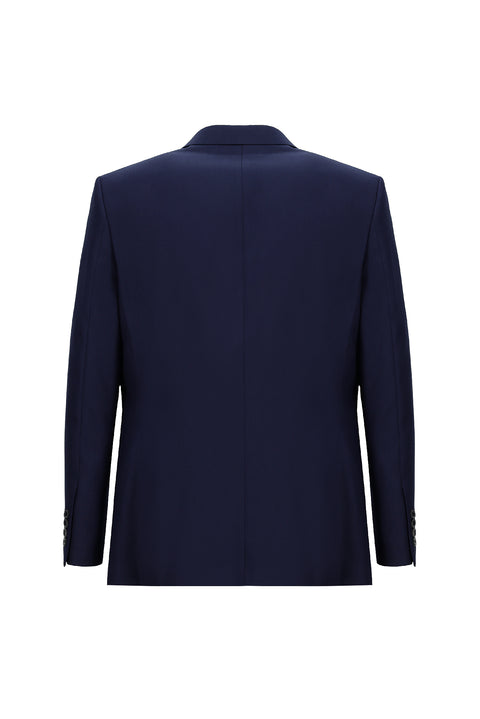 Light Navy Blue 4-Drop Relaxed Fit Suit