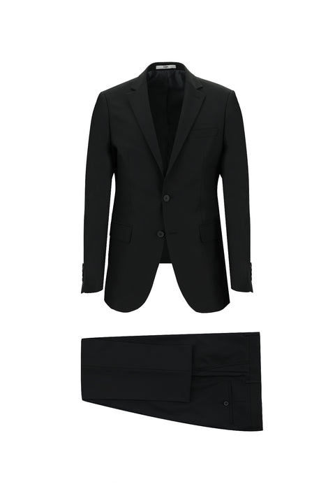 Black 8 Drop Long Slim Fit Suit