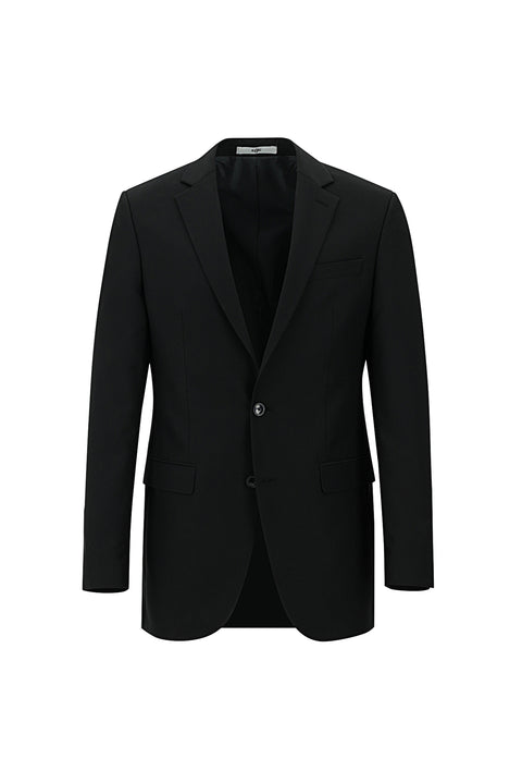 Dark Black 8 Drop Long Slim Fit Suit
