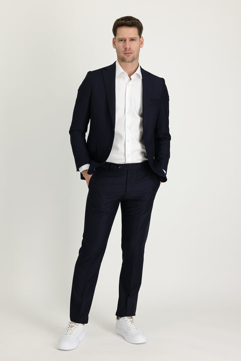 Medium Navy 4-Drop Relaxed Fit Suit