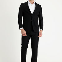 Black 4-Drop Relaxed Fit Suit