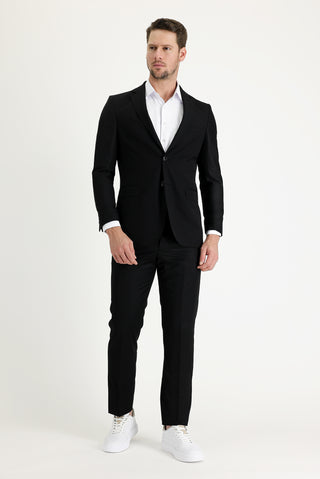  Siyah 6 Drop Regular Fit Standart Kesim Takım Elbise