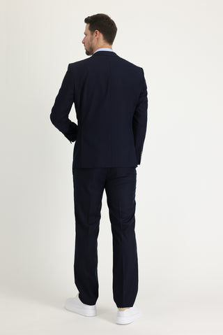  Koyu Lacivert 7 Drop Slim Fit Dar Kesim Takım Elbise