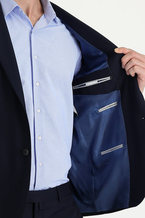 Dark Navy 4-Drop Relaxed Fit Suit