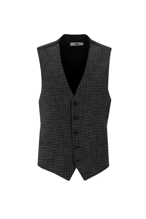 Black 7 Drop Slim Fit Narrow Cut Suit with Vest