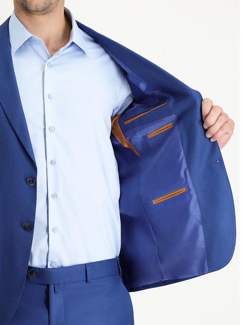 Blue 8 Drop Muscle Fit Long Athletic Cut Suit