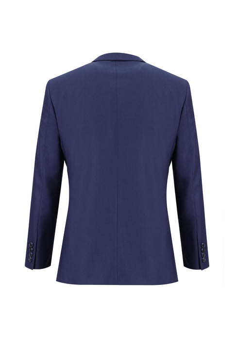 Medium Navy 7 Drop Super Slim Fit Extra Narrow Cut Suit with Vest