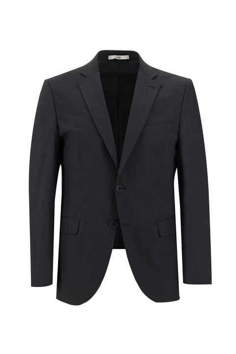 Black 4-Drop Relaxed Fit Suit