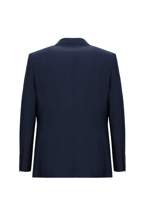 Light Navy Blue 4-Drop Relaxed Fit Suit