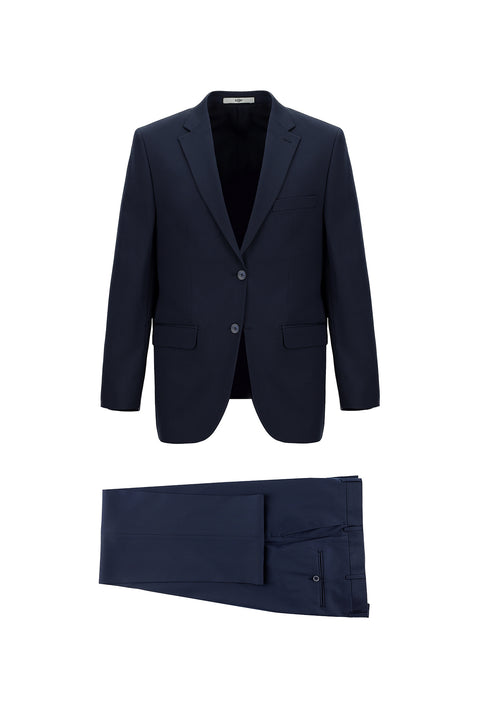 Medium Navy 4-Drop Relaxed Fit Suit