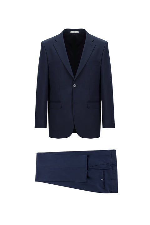Dark Navy 4-Drop Relaxed Fit Suit