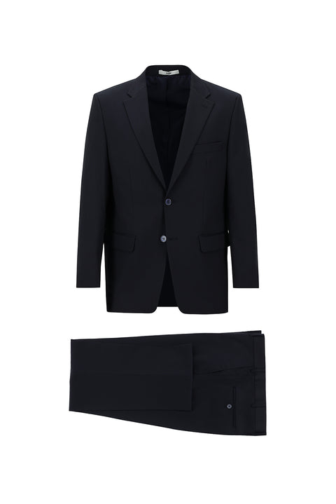 Dark Navy 4-Drop Relaxed Fit Suit
