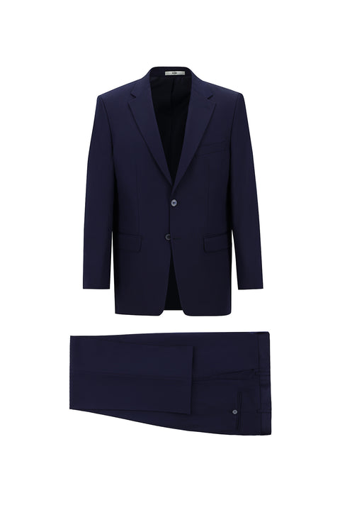 Medium Navy 4-Drop Relaxed Fit Suit