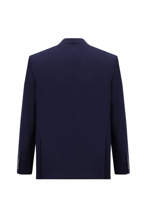 Medium Navy 4-Drop Relaxed Fit Suit