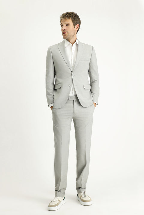 Medium Grey 7 Drop Slim Fit Suit