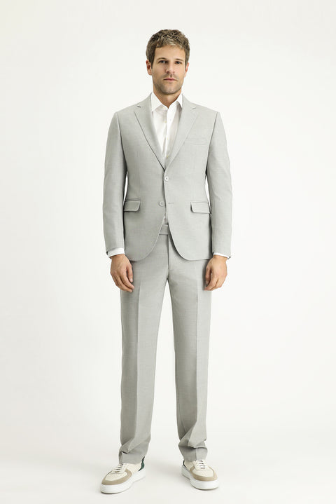 Medium Grey 6 Drop Milano Full Oversize Fit Slim Fit Suit